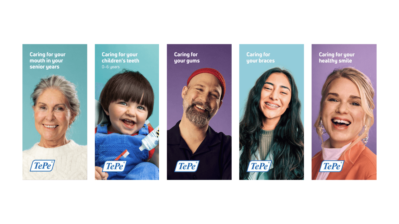 Image of patient folders for different oral health areas